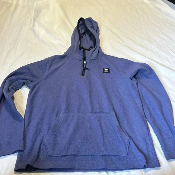Abercrombie purple fleece pullover hoodie. Kids 13/14 quarter zip - Picture 1 of 7